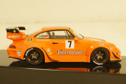 Porsche 911 (993) RWB #7 Rauh-Welt Jägermeister orange, MOC210, IXO 1:43