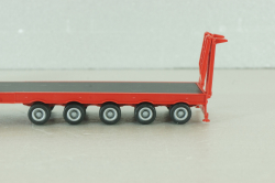 Mercedes SK 2436 with semi trailer, red 141963, Herpa 1:87