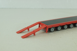 Mercedes SK 2436 with semi trailer, red 141963, Herpa 1:87