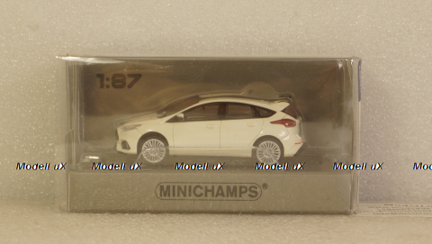 Ford Focus RS 2018 white, 870087204, Minichamps 1:87