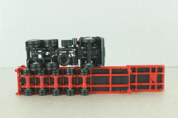 Mercedes SK 2436 with semi trailer, red 141963, Herpa 1:87