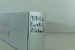 Mercedes SK 1735 LS tractor with semi-trailer "Albert Schmid" 1992, beige, 22973, Herpa 1:87