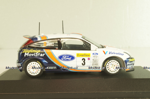 Ford Focus RS WRC #3 Rally Monte Carlo 2001, Sainz/Moya, SKM188, Skid 1:43 Уценка!