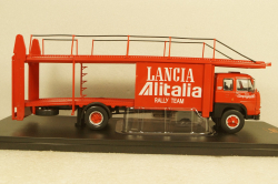 Fiat 673 Race Car Transporter 1976 Lancia Alitalia Rally Team, TRU037, IXO 1:43