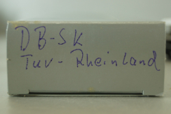 Mercedes SK 1850 LS tractor with semi-trailer "Fahrerschulung" 1994, blue/white, Herpa 1:87