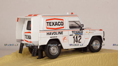 MERCEDES 280 GE # 142 - J. ICKX - C. BRASSEUR - DAKAR 1983, Norev 1:43 Уценка!