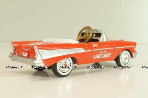 Chevrolet Bel Air "TEXACO Fire Chiff" 1957, red, (педальная машина), 68260, Gearbox