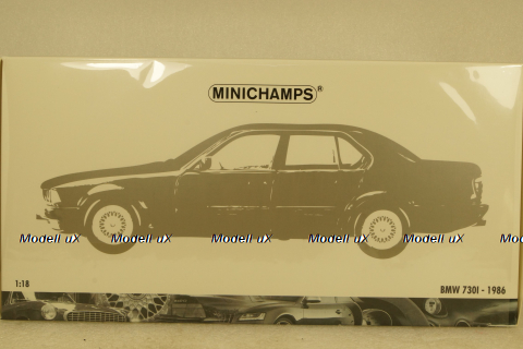 BMW 730i (E32) 1986 red, 100023007, Minichamps 1:18
