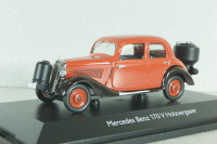 Mercedes-Benz 170V (W136) with Wood Gasifier 1937, red, 450246600, Schuco 1:43