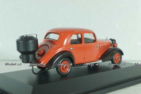 Mercedes-Benz 170V (W136) with Wood Gasifier 1937, red, 450246600, Schuco 1:43