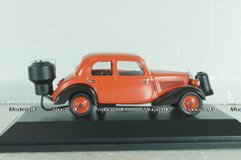 Mercedes-Benz 170V (W136) with Wood Gasifier 1937, red, 450246600, Schuco 1:43