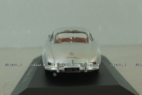 Mercedes 300 SL "Gullwing"  (W198) 1954, silver, MBOMS001, Altaya, Mercedes-Benz Offizielle Modell Sammlung #1, 1:43