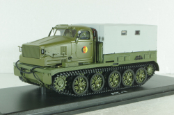 АТ-Т (изделие 401)  гусеничный тяжёлый артиллерийский  тягач NVA 1947г, хаки, PCL47099, Premium ClassiXXs 1:43