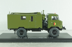 КШМ Р-142Н (66) командно-штабная машина на шасси Газ-66 NVA 1965г, хаки, PCL47024, Premium ClassiXXs 1:43