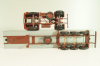 Mercedes-Benz 1632 S tractor with semi trailer "Mercedes" green/silver,  556, NZG 1:50