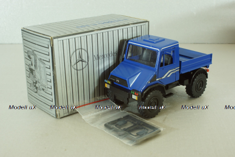 Mercedes Unimog U140, blue, фурнитура в комплекте, B66000162, (#371), NZG 1:43