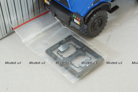 Mercedes Unimog U140, blue, фурнитура в комплекте, B66000162, (#371), NZG 1:43