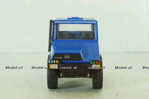 Mercedes Unimog U140, blue, фурнитура в комплекте, B66000162, (#371), NZG 1:43