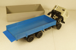 Камаз-5320 бортовой с тентом, серый/синий, Арек 1:43