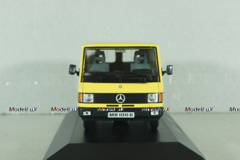Mercedes-Benz MB 100 D, 1988, yellow, MBOMS079, Altaya, Mercedes-Benz Offizielle Modell Sammlung #79 1:43 