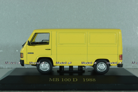 Mercedes-Benz MB 100 D, 1988, yellow, MBOMS079, Altaya, Mercedes-Benz Offizielle Modell Sammlung #79 1:43 
