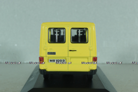 Mercedes-Benz MB 100 D, 1988, yellow, MBOMS079, Altaya, Mercedes-Benz Offizielle Modell Sammlung #79 1:43 