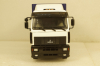 МАЗ-5340 бортовой с тентом, белый/синий, 101180, АвтоИстория 1:43