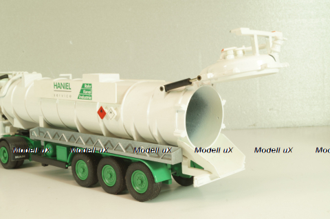 MAN TGS with semi-trailer vacuum truck "HANIEL" 2002, Conrad 1:50
