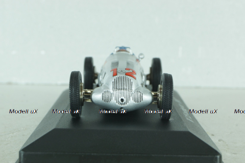 Mercedes-Benz W125 750-kg #12, R. Caracciola, F1 racing car 1937, silver, MBOMS041, Altaya, Mercedes-Benz Offizielle Modell Sammlung #41, 1:43