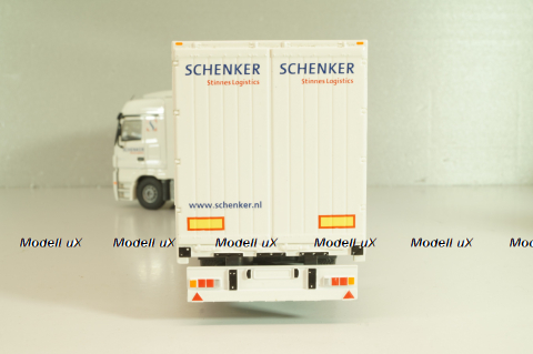 Mercedes-Benz Actros 1841 with semi-trailer "Schenker", white, Tekno 1:50