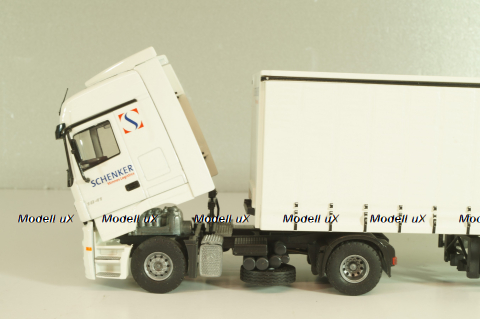 Mercedes-Benz Actros 1841 with semi-trailer "Schenker", white, Tekno 1:50