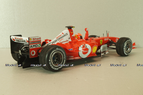 Ferrari F2003-GA Michael Schumacher (999 Grand Prix Points) Winner Canadian GP 2003, dirty vercsion, Hot Wheels 1:18