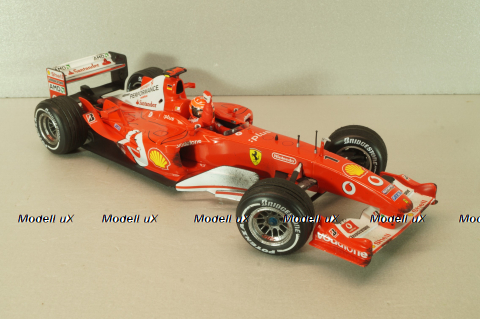 Ferrari F2003-GA Michael Schumacher (999 Grand Prix Points) Winner Canadian GP 2003, dirty vercsion, Hot Wheels 1:18