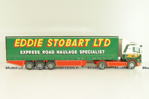 Scania 144L/460 tractor with semi trailer "Eddie Stobart LTD" 1998, white/green, 4418, Tekno 1:50