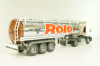 ERF EC 10 tractor with semi tank trailer "Rolo Nestle" 1997, white/chrome, 9203, Tekno 1:50