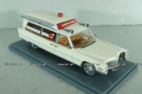 Cadillac S&S High Top Ambulance, white, 43894, NEO 1:43