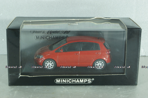 Volkswagen Golf Plus 2005, red, 430056011,  Minichamps 1:43