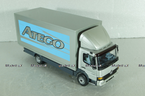 Mercedes Atego 815 box truck "Atego" 1998, silver, B66000149, Minichamps 1:43