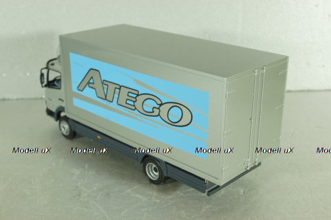Mercedes Atego 815 box truck "Atego" 1998, silver, B66000149, Minichamps 1:43