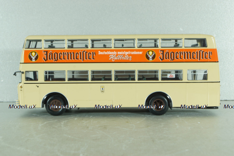 Bussing D2U "Jagermeister" 1951, beige, 439071082, Minichamps 1:43