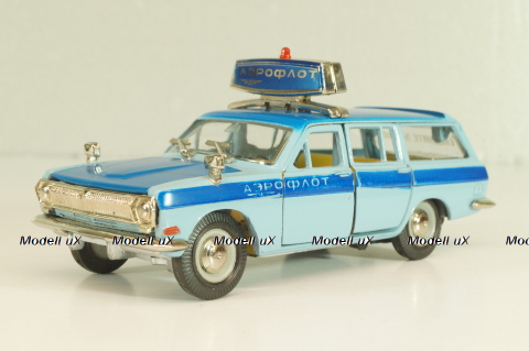 Газ-2402 Волга, синяя, Аэрофлот, Тантал/Радон 1:43