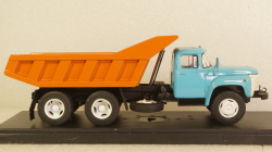 Зил-133 самосвал, опытный  голуб/оранжевый, Алник43 1:43
