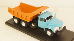 Зил-133 самосвал, опытный  голуб/оранжевый, Алник43 1:43