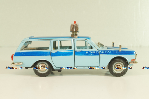 Газ-2402 Волга, синяя, Аэрофлот, Тантал/Радон 1:43