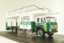 Fiat 673 Racing Transporter Lancia Alitalia Rally Team 1976, green/white, TRU038, IXO 1:43