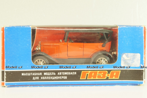 Газ-А, красный, март 1997г., Тантал/Радон 1:43