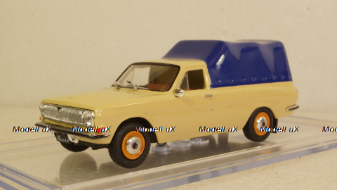 Газ-24 пикап тентованный, бежевый, Алник43 1:43