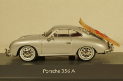 Porsche 356 A Wasserski silver, Schuco 1:43