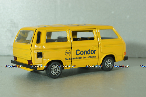 Volkswagen Caravelle (T3) Condor of Lufthansa 1979, yellow, 1046, Schabak 1:43