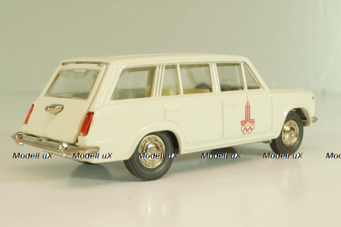 Ваз-2102 А11, бело-серый, Олимпиада 80,  апрель 19..г., Тантал/Радон 1:43